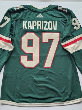 Adidas NHL MN Wild KIRILL KAPRIZOV Authentic Home Hockey Jersey L NWT $300